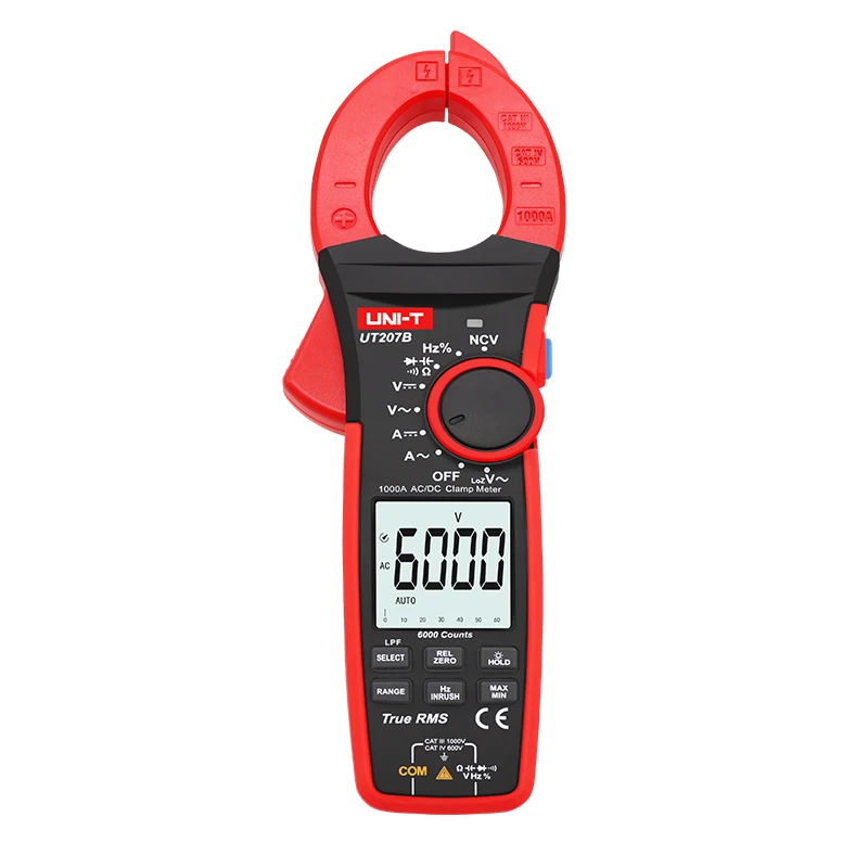 БЛОК UT206B / 207B 208B Цифровой токоизмерительный клещи 1000A Ток переменного постоянного