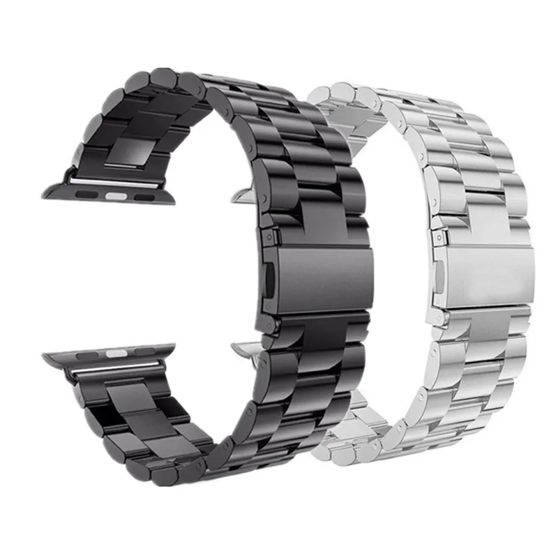 S-SB 2 шт. ремешок для Apple watch 44 мм 40 мм iWatch 42 мм 38 мм браслет из нержавеющей стали+ Миланская петля Apple watch 5 4 3 2 1 - Цвет ремешка: S-SB
