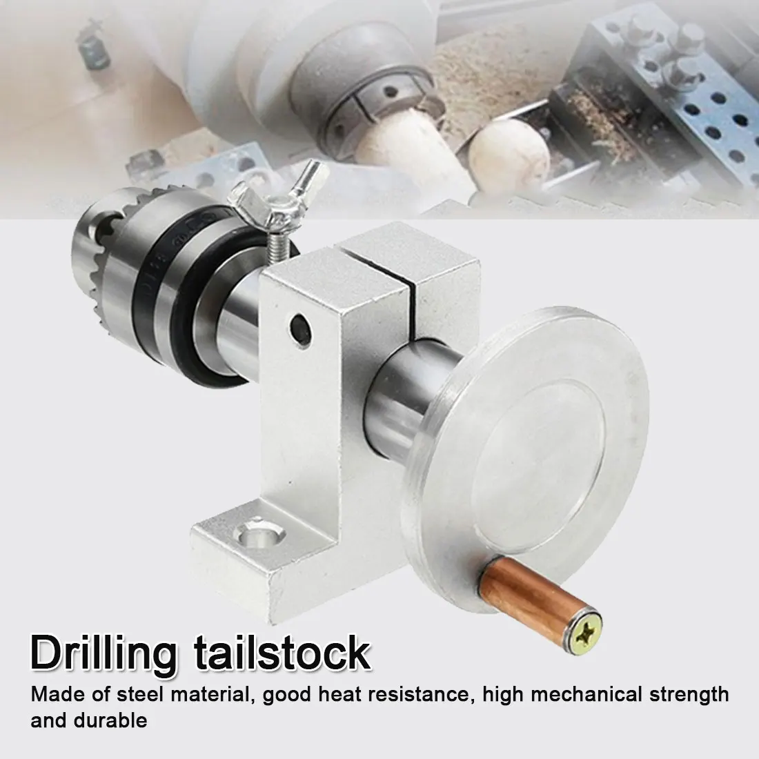 

Live Lathe Center Head With Chuck DIY Accessories For Mini Lathe Machine Revolving Lathe Centre Woodworking Tool