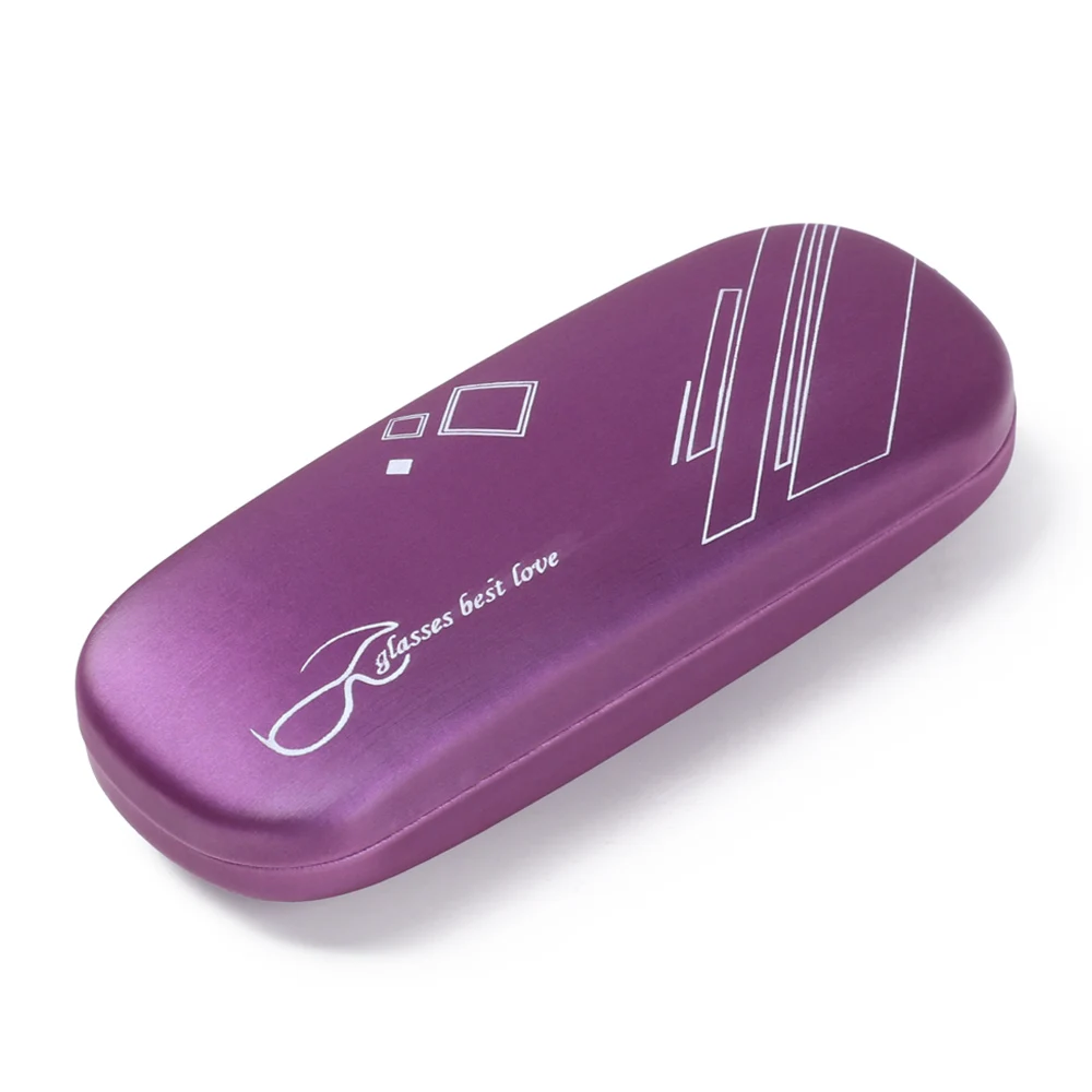 Портативный Чехол для очков для мужчин и женщин для близорукости, кожаный защитный чехол для очков из искусственной кожи, чехол для очков для чтения, новинка - Цвет: 2-purple