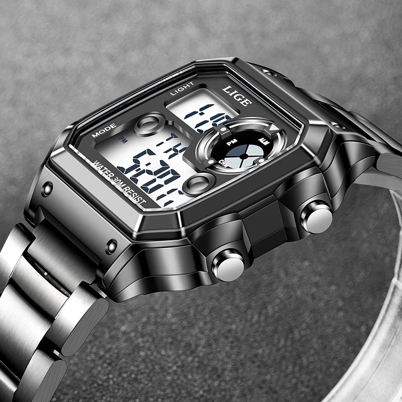 LIGE 8921 NEW Luxury Digital Watches LIGE WATCH