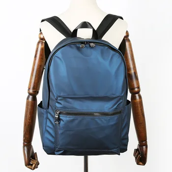 

Solid Color Men's Backpack 2019 New Fashion Men's Schoolbag Leisure Travel Women's Backpack