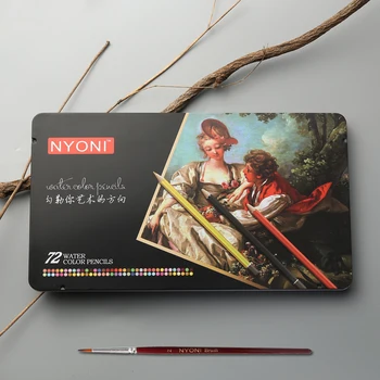 

12/24/36/48/72 Watercolor Pencils Premium Soft Core lapis de cor Professional Soluble color Pencil for Art School Supplie