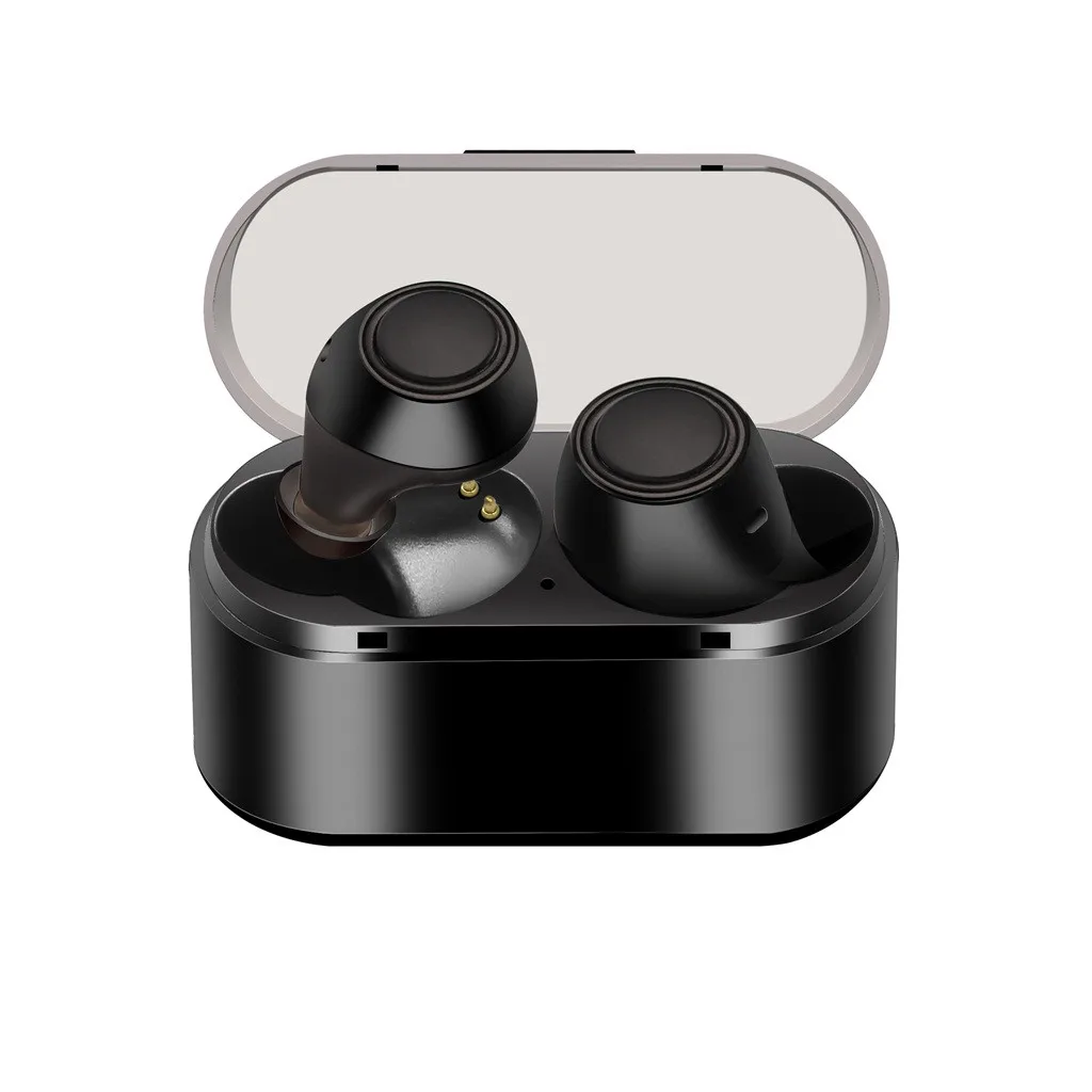 Bluetooth наушники BT 5,0 наушники-вкладыши беспроводные наушники стерео наушники гарнитура с микрофоном гарнитура спортивные Earbud-L105 - Цвет: BK