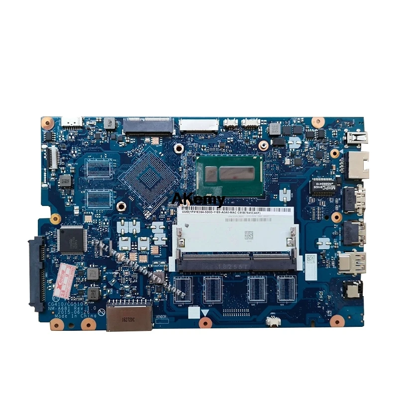 Для lenovo Ideapad 100-15IBD Материнская плата ноутбука 5B20K25458 SR23Y I5-5200U CG410/CG510 NM-A681