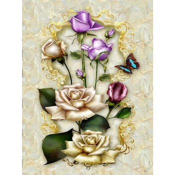 

Evershine 5D DIY Diamond Embroidery Sale Rose Cross Stitch Kit Diamond Painting Flower Rhinestones Pictures Home Decor Gift