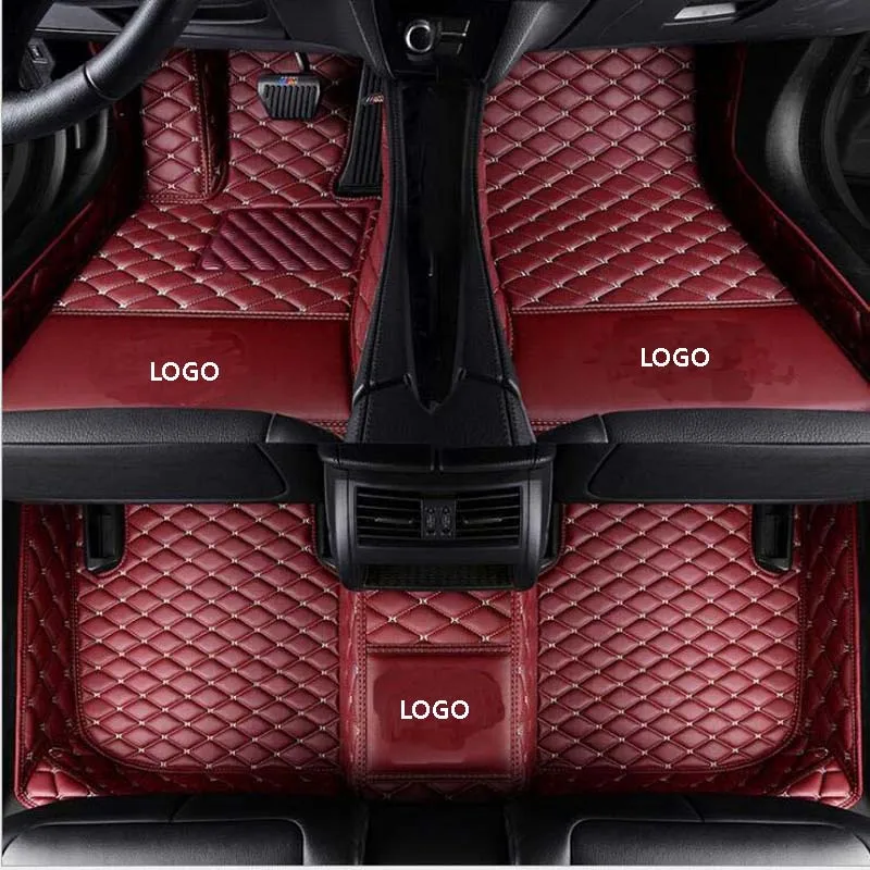 Auto Leder Fußmatten Für K-IA K3 2019-2023(LHD), Doppellagige Auto