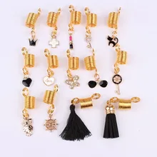 Кольцо для волос дреды аксессуары для волос бисер для дредов Бисер для плетения для женщин Золотая спираль принадлежности для плетения волос Подвески