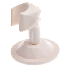 Белый настенный прикрепляемый держатель душевой головки ванной вакуумной присоской