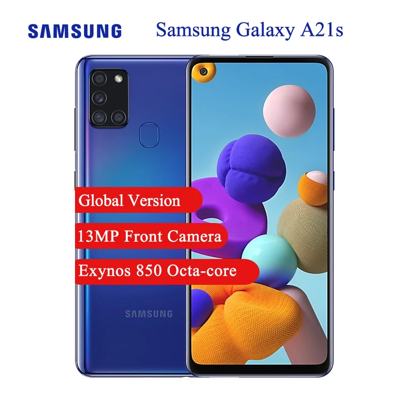 الإصدار العالمي من هاتف سامسونج جلاكسي A21s هاتف ذكي 6.5 "Exynos 850 ثماني النواة 48 ميجابكسل الكاميرا الخلفية الرئيسية 5000mAh 4G|الهواتف المحمولة| - AliExpress