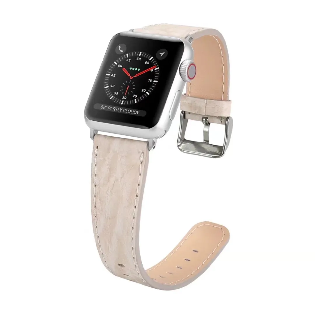 CACKOIE для Apple Watch, ремешок серии 4, 3, 2, 1, модный кожаный мужской/женский ремешок, аксессуары для умных часов