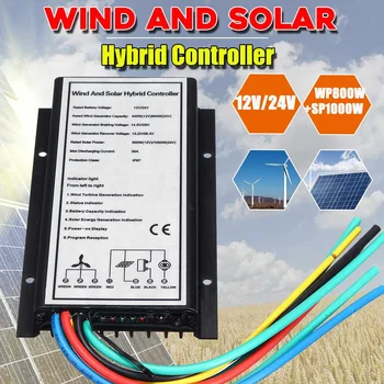 

Wind Solar Controller Generator Charge 12V/24V 30A 500w/1000w Waterproof 400W/800W Wind And Light Hybrid Regulator Controller