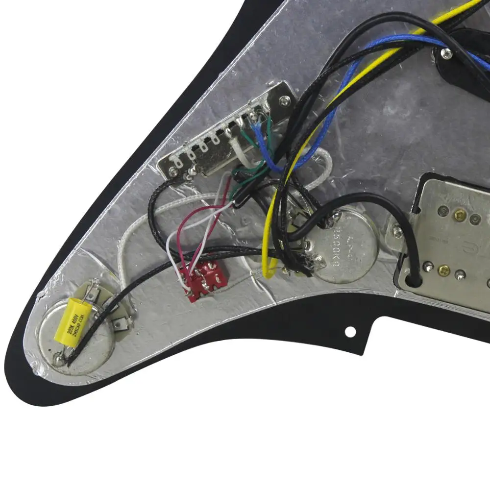 OriPure 3Ply черный предварительно загруженный гитарный щит SSH 11 Отверстие Alnico 5 звукосниматель для гитары аксессуары для гитары