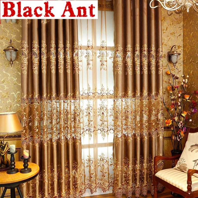 Curtain For Window Drapes European Luxury Modern Elegant Noble Shade Curtain For Living Room Bedroom Blackout Custom X486 30 Curtains Aliexpress