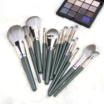 

14Pcs Jade Green Makeup Brushes Set Sculpting Concealer Eye Brush Kit Powder Foundation Eyeshadow Cosmetic Beauty Make Up Tools