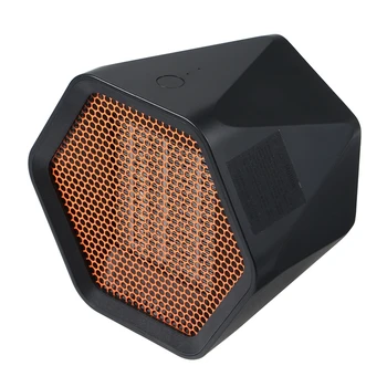 

600/1000W Silent Mini Electric Heater Temperature Control Hexagonal Desk Warmer A0NC