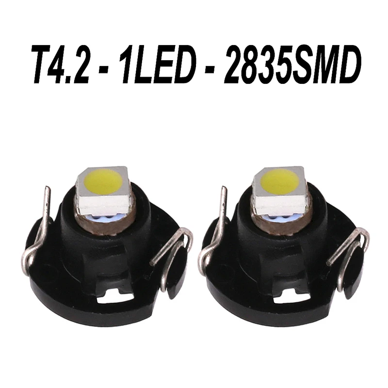 500 шт. T3 T4.2 T4.7 B8.5 B8.3 B8.4 T5 1 SMD светодиодный 5050 2835 1SMD лампы с клин база для панелей(датчик лампы - Испускаемый цвет: T4.2-1-2835
