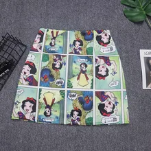 Gothic Cartoon Cute Print Comic Skirt Summer A Line Short Streetwear Ulzzang Skirts Womens Gonne Donna Estive Faldas Cortas