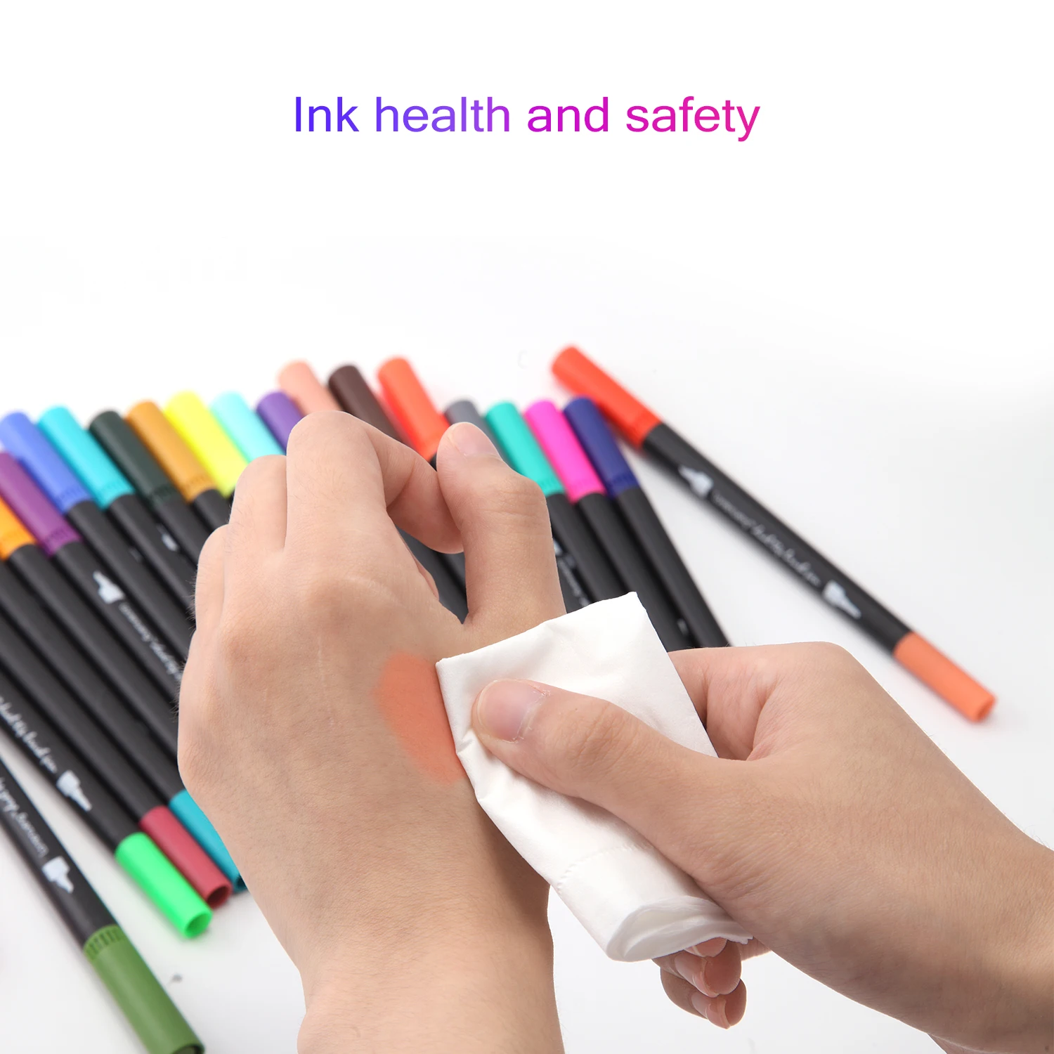 12/24/60/120/160 カラーブラシマーカーペン ZSCM 色鉛筆水彩