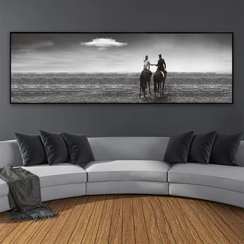 

Canvas paintings wall posters Calm Black White, Sea Lovers Scene Canvas, Sweetheart Prints, Art Wall Pictures, Home Decoration