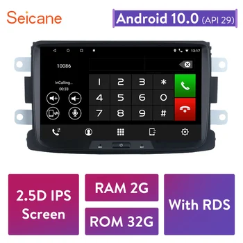 

Seicane Android 10.0 RAM 2GB Car GPS Radio Unit Player For Renault Dacia/Sandero/Duste support Carplay Backup camera TPMS DAB+