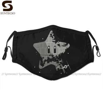 

Death Mouth Face Mask Super Death Star Facial Mask Kawai Cool with 2 Filters for Adult