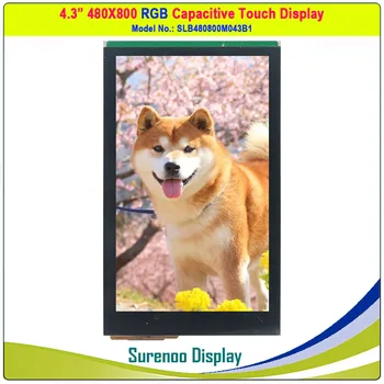 

4.3" 480*800 Resistive Capacitive Touch 40P_RGB LG4572B TFT LCD Module Display Monitor Panel Screen