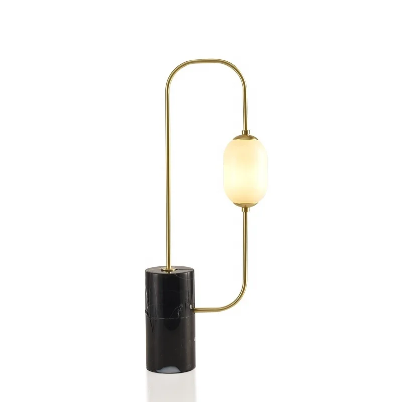 

Modern Glass Ball Marble Base Table Lamp Bedside Lamp tafellamp