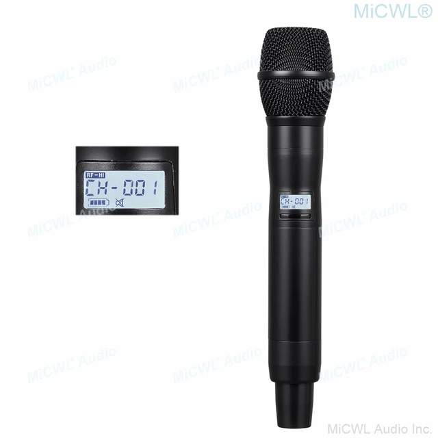 Micro HF Shure UR4D + 2 UR2 (SM58) 