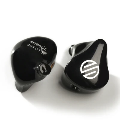 Obsidian Black BGVP HIFI наушники ArtMagic VG4 4 сбалансированные арматуры настраиваемые в ухо Мониторы MMCX интерфейс с HIFI кабелем - Цвет: Obsidian Black