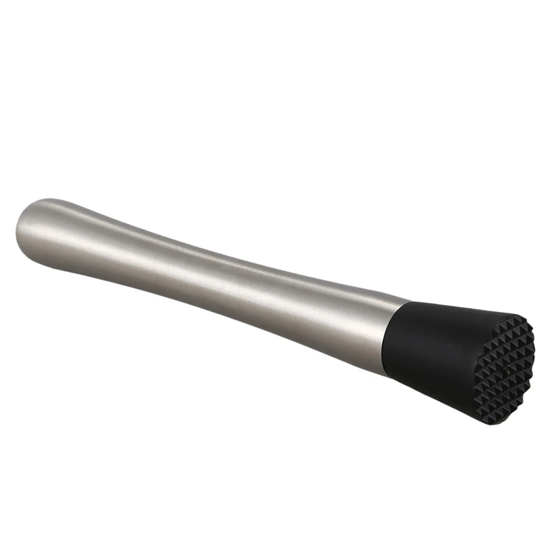 10-Inch Stainless Steel Cocktail Muddler and Mixing Spoon