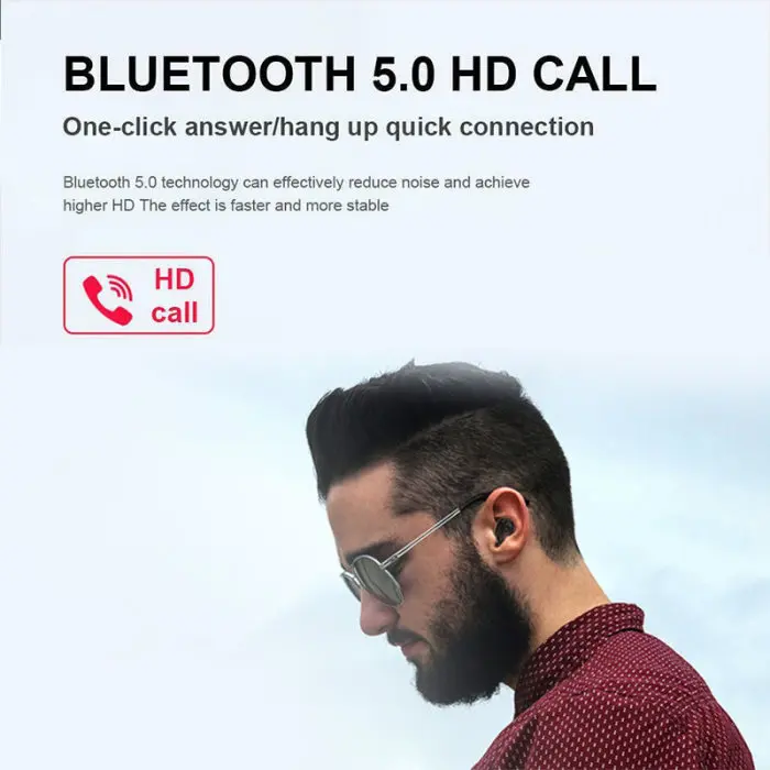 Bluetooth 5,0 наушники-вкладыши мини водонепроницаемые беспроводные наушники-вкладыши с сабвуфером AS99