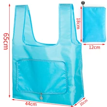 Полиэфирная многоразовая Женская Складная сумка переносная тканевая Экологичная хозяйственная сумка складная Большая вместительная сумка