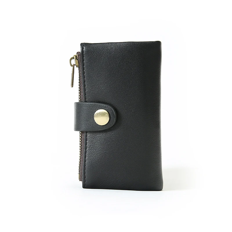 Black Without Hook SIMLINE кошелек для ключей из натуральной кожи, мужские многофункциональные кошельки для автомобильных ключей, портмоне, держатель для карт, сумка, чехол, ключница, органайзер для ключей - Цвет: Black Without Hook