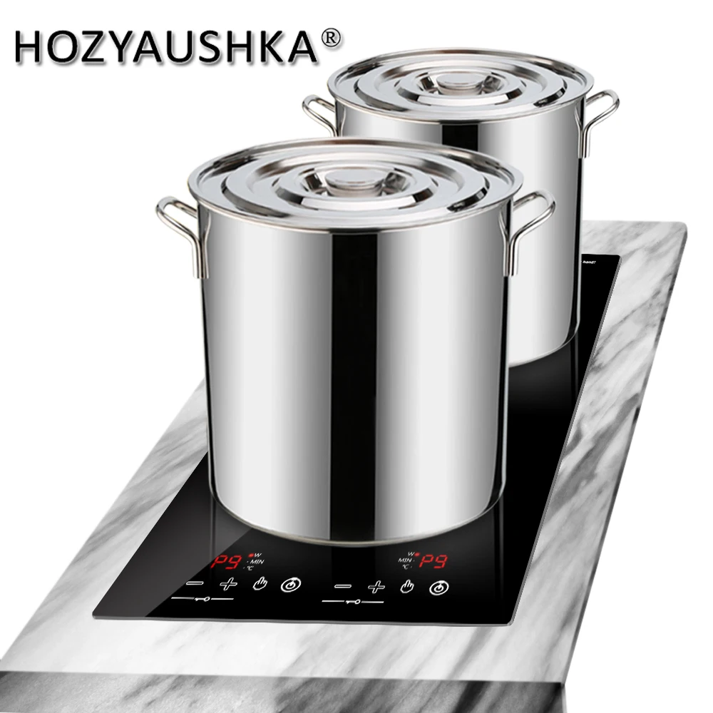 HOZYAUSHKA Double-head Induction Cooker 1200W+1800W High Power Induction Cooker Model DX8