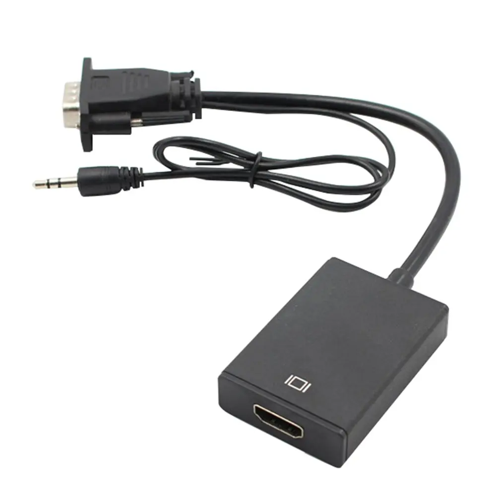 VGA мужчина к HDMI Женский конвертер Кабель-адаптер с аудио выходом 1080P адаптер VGA HDMI для ПК ноутбук к HDTV проектору r10