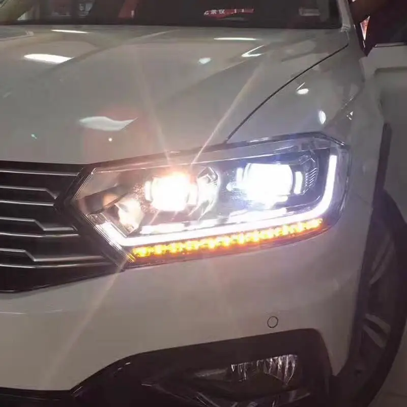 Дневные ходовые автомобильные Drl боковые поворотники Светодиодные Автомобильные аксессуары фары Задние Автомобильные фары в сборе 17 18 для Volkswagen Bora
