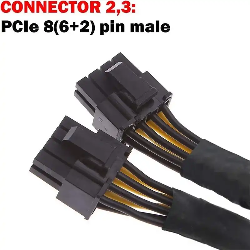 Кабель питания 8 контактный PCI Express на Dual PCIE (6 + 2) кабель для материнской платы
