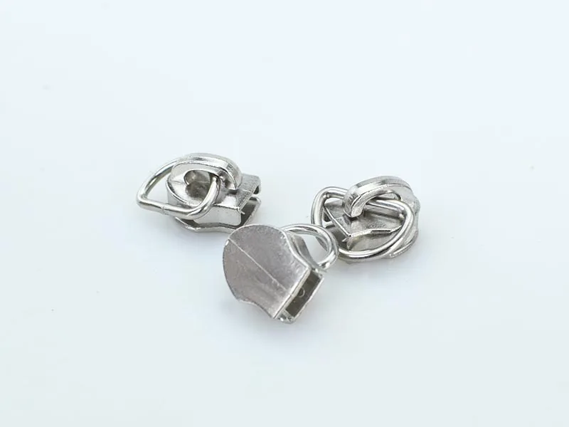silver 25X D форма 5# нейлоновая головка на молнии Ремонтный комплект Замена ползунки для застежки-молнии DIY ручной работы портной инструменты Швейные аксессуары KY2063 - Цвет: silver