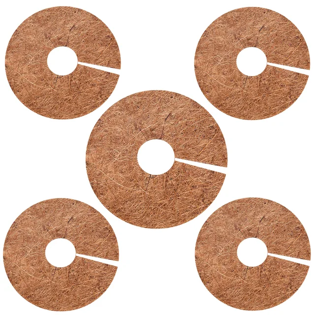 Kerek Kókuszdió Héjszálú Növényi Talajtakaró Fólia 5 Méretű Gyomi Szövet Csomagtartó Védőfilm Hidegálló Szőnyegvirág Kerti Kellékek - Image 4