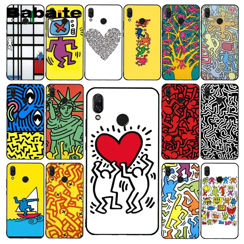 Чехол для телефона Babaite Keith Haring art Для Xiaomi Redmi8 4X 6A 9 Go Redmi 5 5Plus Note8T Note8Pro|Бамперы| |