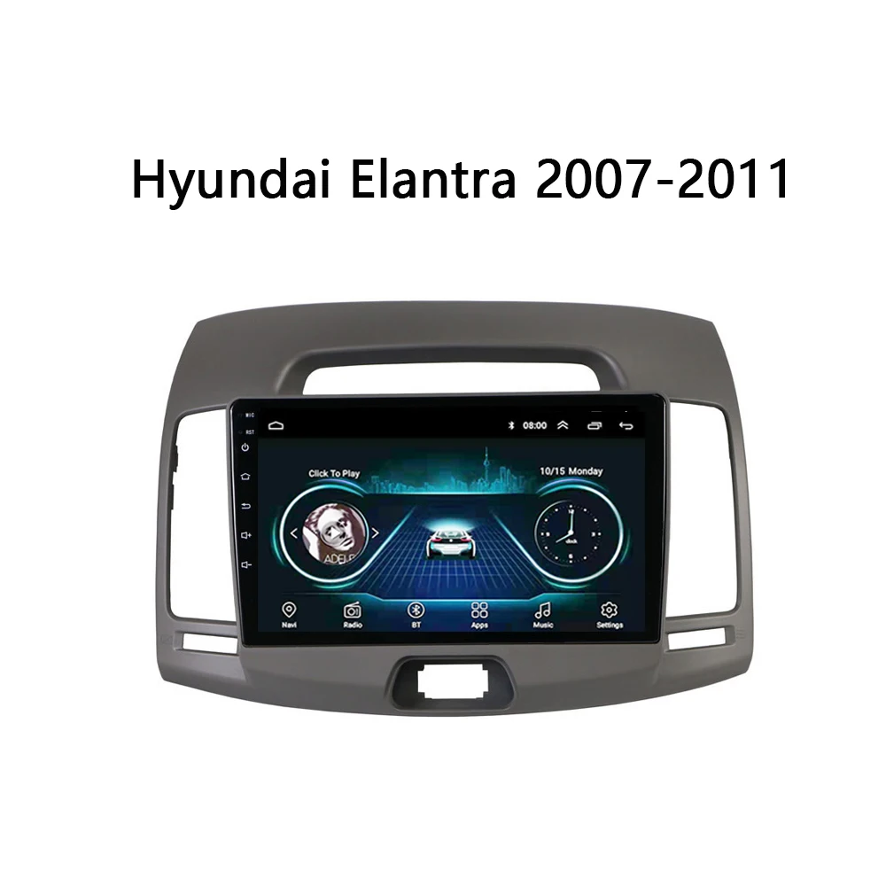 

Car DVD Android 8.1 for Hyundai Elantra 2007 2008 2009 2010 2011 head unit system multimedia player stereo screen GPS navigation