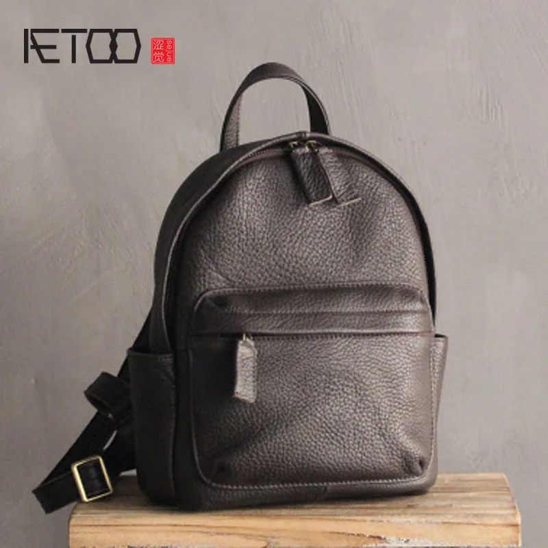 

BJYL Leather shoulder bag female 2017 new first layer of leather Korean simple personality tide female college wind soft leathe