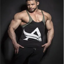 Мужской жилет для фитнеса, Майки из чистого хлопка с принтом, дышащий Быстросохнущий жилет, эластичный облегающий жилет