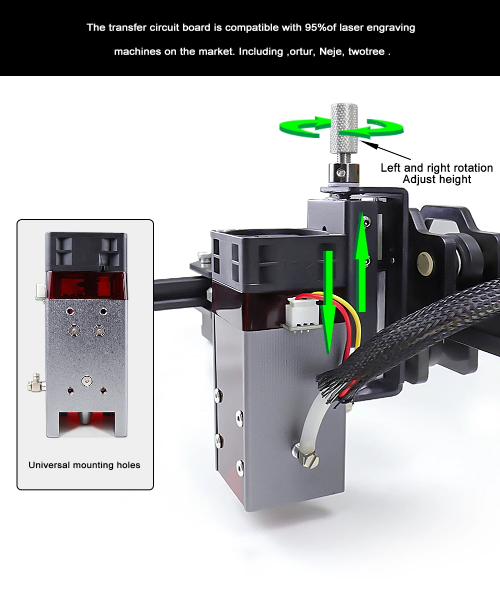 wood pellet machine for sale 80W Laser Cutting Engraving Module, Built-in Air Assist, Metal Nozzle, CNC TTL / PWM Diode Laser Head/ 60W Air Pump foldable woodworking bench