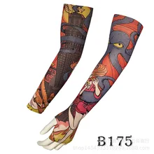 Татуировка ледяной рукав может быть установлен ладонь солнцестойкая УФ-защита Татуировка вискозные рукава нарукавник с татуировкой