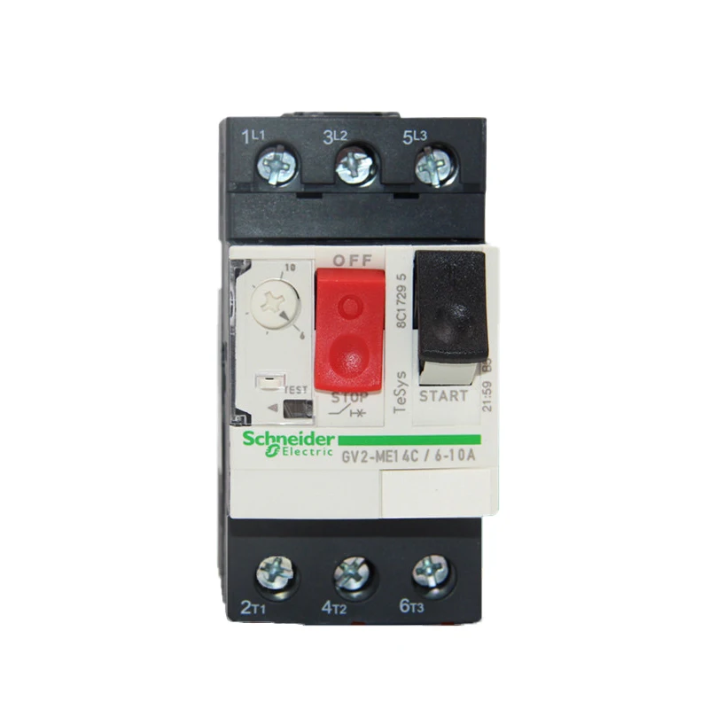 

Authentic Motor thermal magnetic circuit breaker button 3P GV2ME14C motor protection switch setting current range 6-10A 100KA