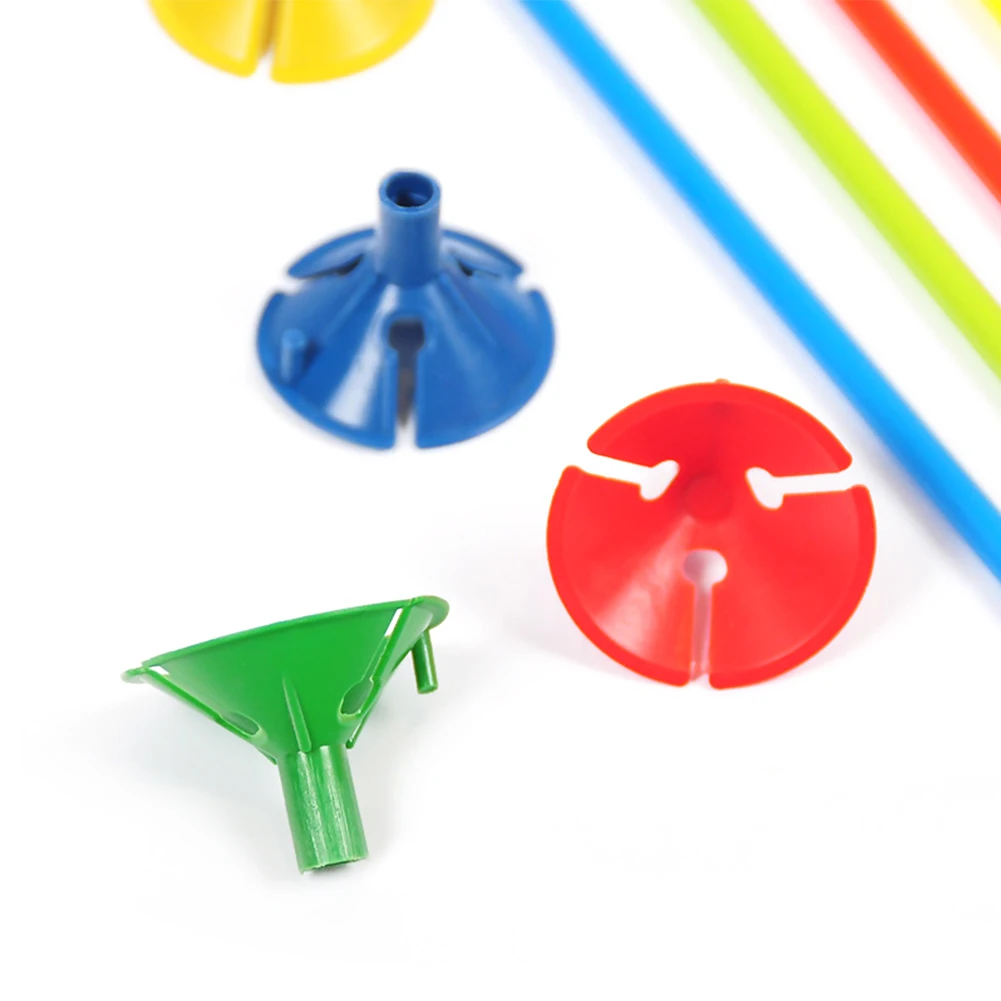 100Pcs Holder Wedding Holiday Plastic With Cup Balloon Towbars Random Stick Party Rods Decoration