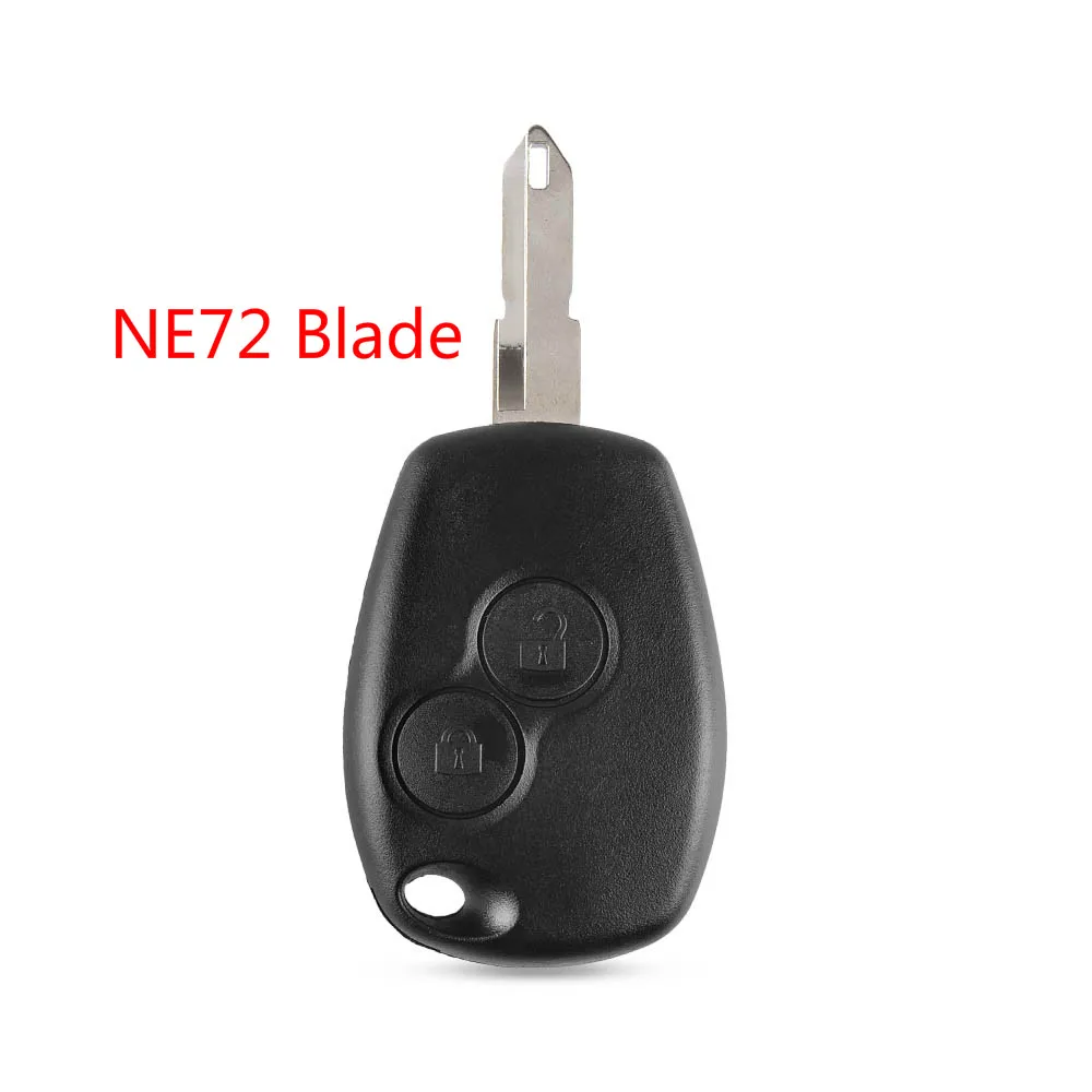 With NE72 Key Case Dandkey для Renault Megane модус Espace Лагуна Duster Logan DACIA Sandero Fluence Clio Kangoo 2 кнопки дистанционного ключа оболочки Чехол - Цвет: With NE72 Key Case