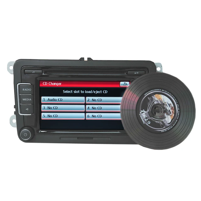 Car Radio Rcd510 Fm Cd Mp3 Player Aux Usb Rvc / With Code Rear View Camer For  Vw Golf Passat Cc Tiguan Polo Golf Mk5 Mk6 Jetta - Car Audio  Accessories/car Stereo